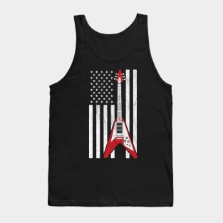 Patriotic Electric Guitar Tank Top